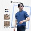 Áo POLO nam ngắn tay dệt kim DATAMAN, họa tiết xương cá, vải cotton chải kĩ mềm mịn, không bai xù