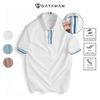  Áo Polo Nam DATAMAN trơn cổ bẻ, nẹp dệt, vải cá sấu CVC cao cấp, form slimfit - PLV2308 