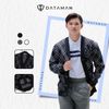 Áo CARDIGAN Unisex DATAMAN dáng rộng họa tiết kẻ chéo, 2 túi, chất len Acrylic giả cashmere mềm mại - DT22-21