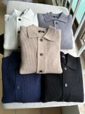  Áo CARDIGAN nam form rộng , len lông cừu dày dặn, mở khuy cổ chữ V - 706 