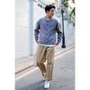 Áo CARDIGAN nam form rộng , len lông cừu dày dặn, mở khuy cổ chữ V - 706