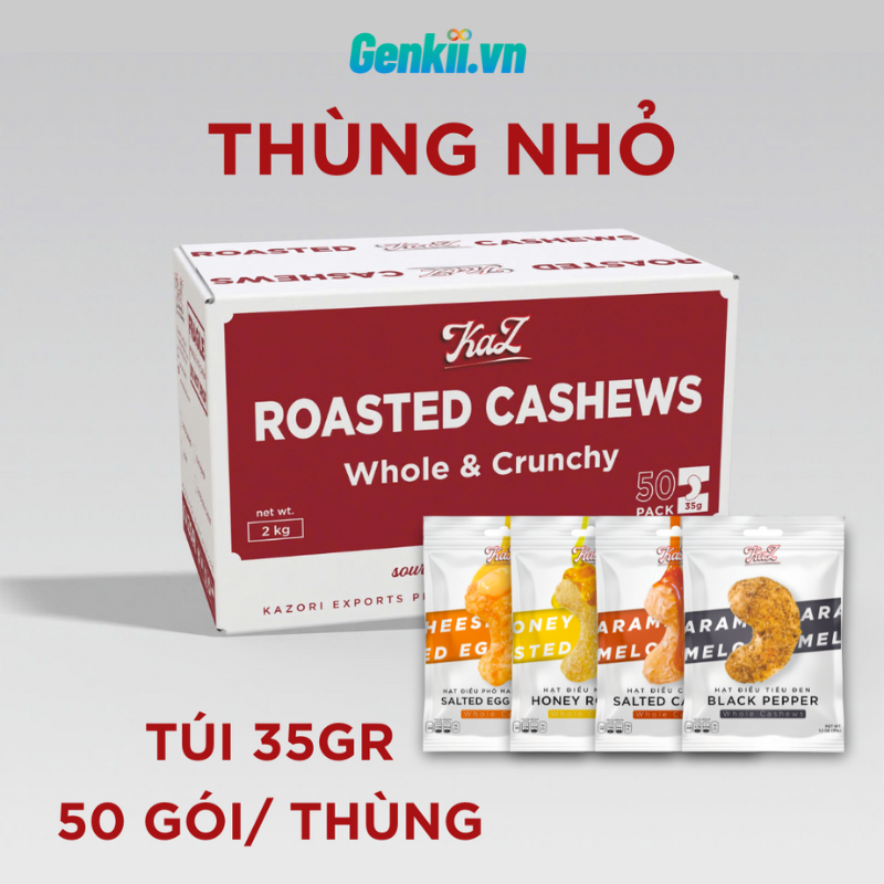  HẠT ĐIỀU KAZ - THÙNG 50 TÚI 35GR 