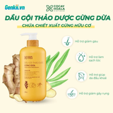  Combo Dầu Gội Xả Thảo Dược Gừng Dừa Cỏ Cây Hoa Lá 650G Sạch Gàu Ngứa 