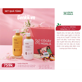  Combo Dầu Gội Xả Thảo Dược Gừng Dừa Cỏ Cây Hoa Lá 650G Sạch Gàu Ngứa 