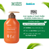  Sữa Tắm Thảo Dược Hữu Cơ Gừng Nghệ Cỏ Cây Hoa Lá 500gr Làm Sạch Sâu, Ngăn Ngừa Mụn Trên Da 