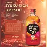  Rượu mơ Choya Jyuku Rich Umeshu 