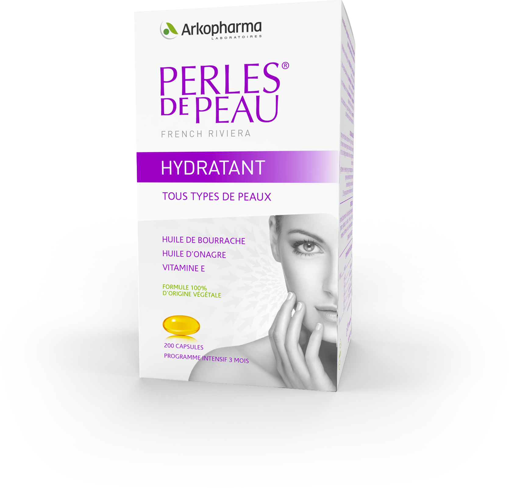  Dưỡng ẩm đẹp da - PERLES PEAU HYDRATANT X180 (hộp 180 viên) 