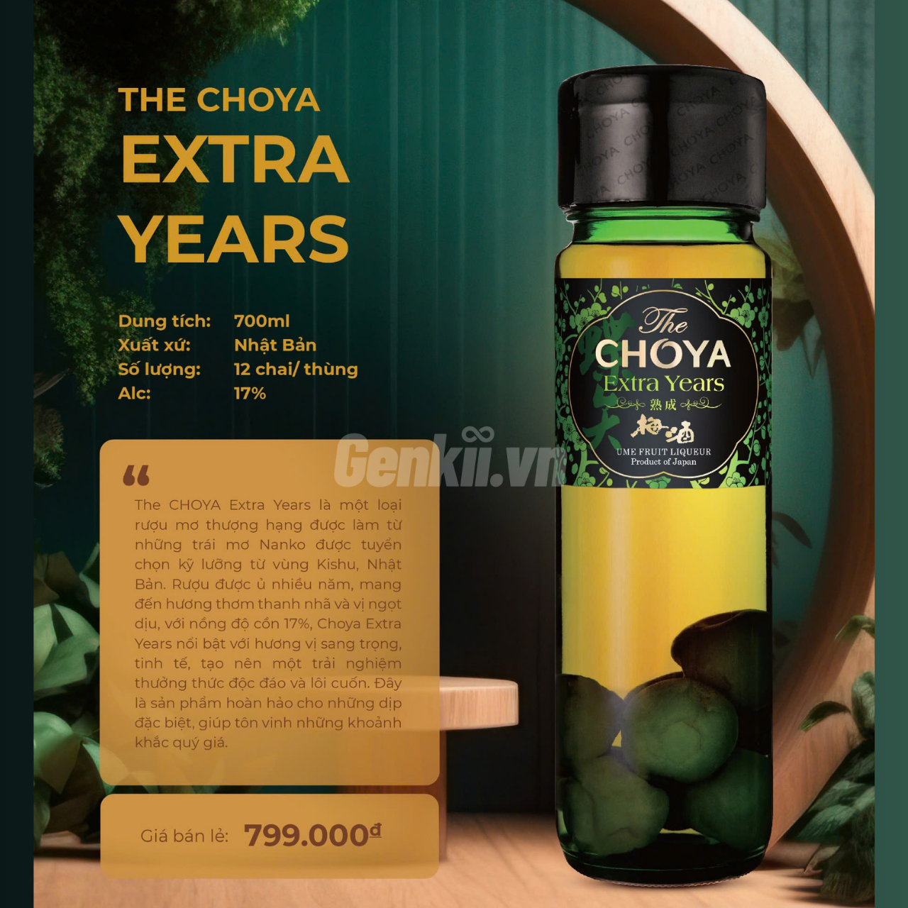  Rượu Mơ Choya Umeshu Extra years 