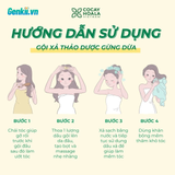  Combo Dầu Gội Xả Thảo Dược Gừng Dừa Cỏ Cây Hoa Lá 650G Sạch Gàu Ngứa 