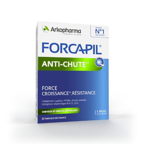  FORCAPIL ANTI CHUTE - Viên uống giảm rụng, giúp mọc tóc Forcapil Anti-Chute (hộp 30 viên) 