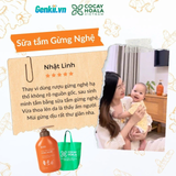  Sữa Tắm Thảo Dược Hữu Cơ Gừng Nghệ Cỏ Cây Hoa Lá 500gr Làm Sạch Sâu, Ngăn Ngừa Mụn Trên Da 