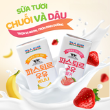  Sữa Tươi Pasteur Vị Dâu và Chuối Hạng 1A Lotte (Thùng 24 hộp) 