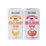  Sữa Tươi Pasteur Vị Dâu và Chuối Hạng 1A Lotte (Thùng 24 hộp) 