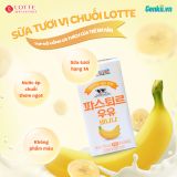  Sữa Tươi Pasteur Vị Dâu và Chuối Hạng 1A Lotte (Thùng 24 hộp) 