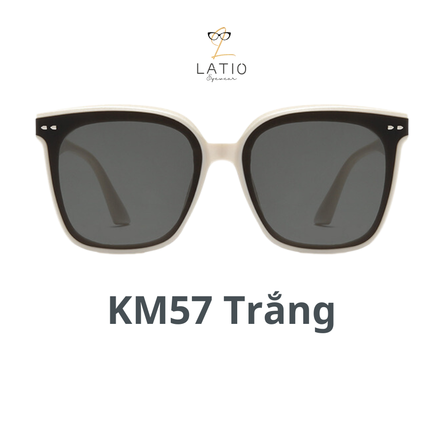 Kính râm nam nữ LATIO cá tính, thiết kế gọng vuông basic