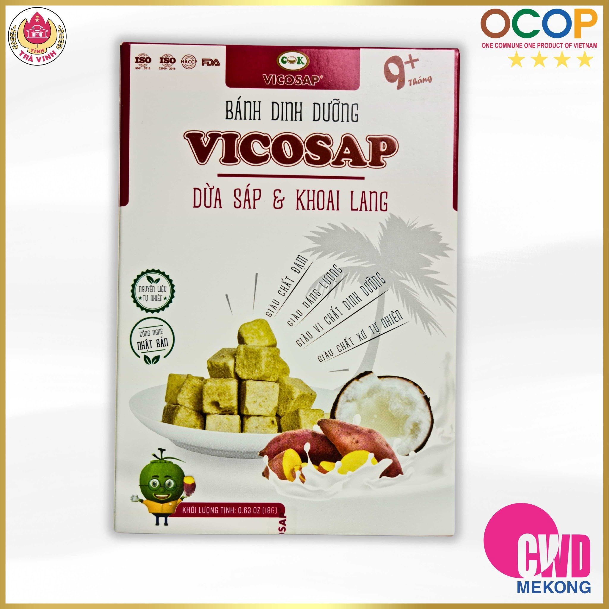  Bánh dinh dưỡng dừa sáp Vicosap 