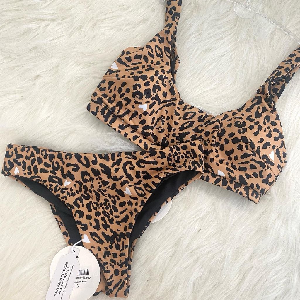  Ava Leopard Top BROWN LEOPARD & Ciara Bottoms BROWN LEOPARD 