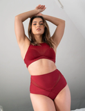  Ella Mesh High Waist Bottoms Recycled WINE AU6 / US4 