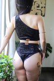  Glittered Leo - Black 