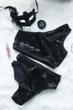  Glittered Leo - Black 