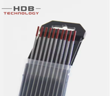  Kim hàn Tig hàn inox  1.6-2.0-2.4-3.2*150mm, kim hàn tig sắt, inox đầu đỏ - Vỉ 10 que 