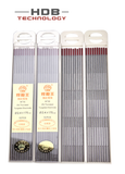  Kim hàn Tig hàn inox  1.6-2.0-2.4-3.2*150mm, kim hàn tig sắt, inox đầu đỏ - Vỉ 10 que 