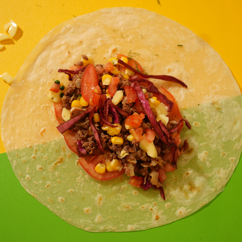  Tacos Bò Xay (Minced Beef tacos) 