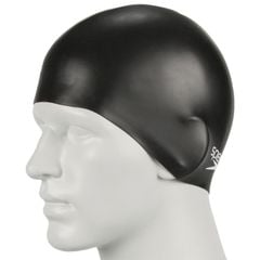 Nón Bơi Người Lớn Speedo Plain Moulded Silicon Cap - Black