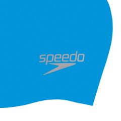 Nón Bơi Người Lớn Speedo Plain Moulded Silicon Cap - Blue