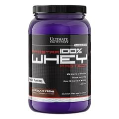 Whey Protein tăng cơ giảm mỡ Prostar 100% Ultimate Nutrition - Whey Isolate cao cấp hấp thụ protein (Hũ 907g)