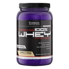 Whey Protein tăng cơ giảm mỡ Prostar 100% Ultimate Nutrition - Whey Isolate cao cấp hấp thụ protein (Hũ 907g)