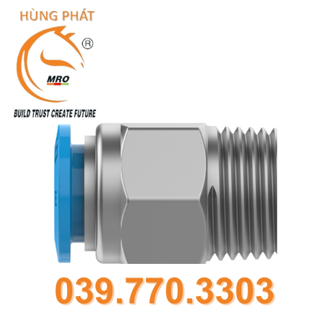 Đầu nối ren khí NPQE-D-R14-Q8-P10