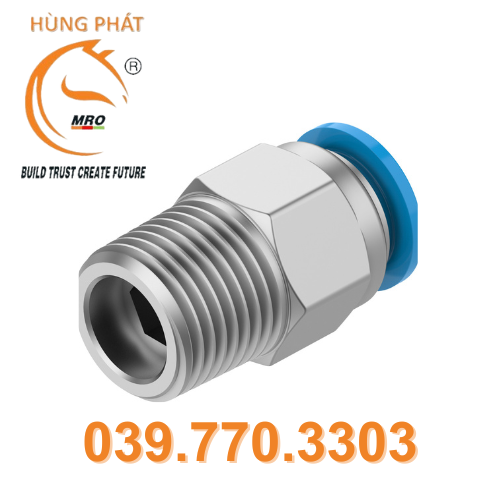 Đầu nối ren khí NPQE-D-R14-Q8-P10