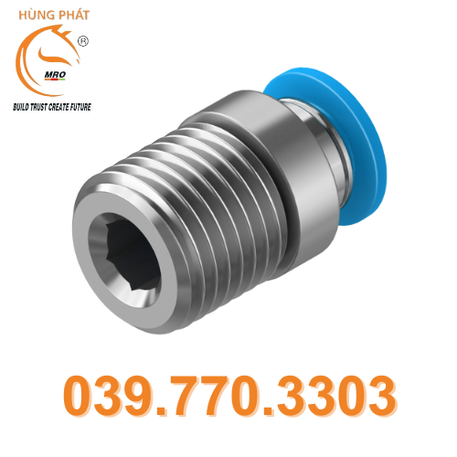 Đầu nối ren khí QS-1/4-6-I