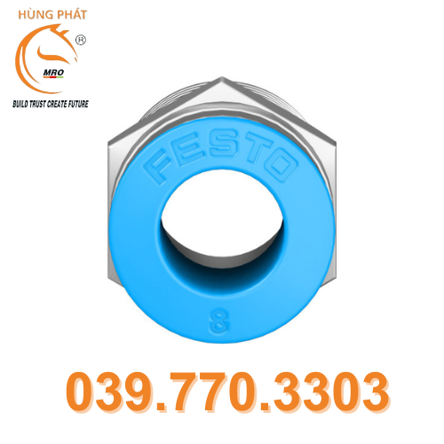 Đầu nối ren khí QS-1/4-8
