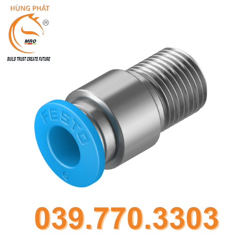 Đầu nối ren khí QS-1/8-6-I