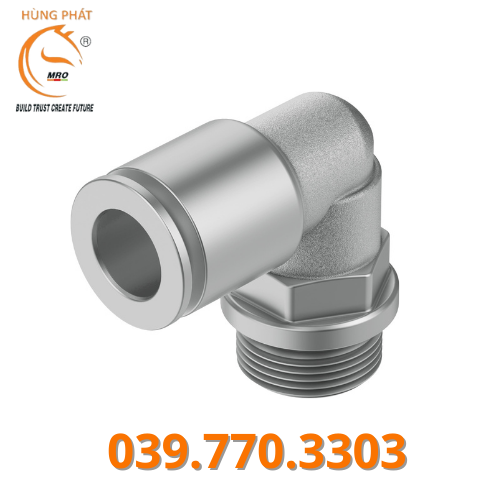 Đầu nối ren khí dạng L - NPQM-L-G14-Q8-P10