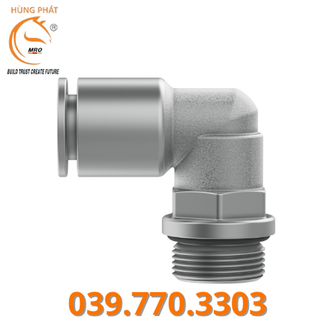 Đầu nối ren khí dạng L - NPQM-L-G14-Q8-P10
