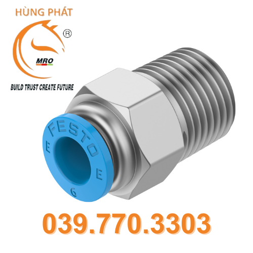 Đầu nối ren khí NPQE-D-R18-Q6-P10