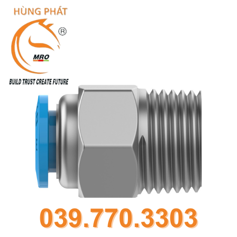 Đầu nối ren khí NPQE-D-R18-Q6-P10