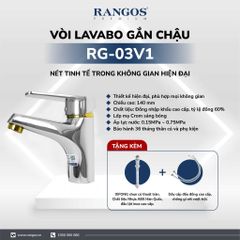 Bộ vòi lavabo gắn chậu Rangos RG-03V1