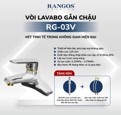 Bộ vòi lavabo gắn chậu Rangos RG-03V