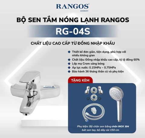 Bộ sen tắm nóng lạnh Rangos RG-04S