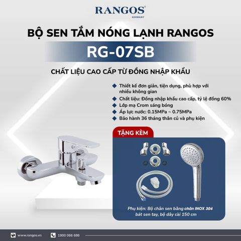 Bộ sen tắm nóng lạnh Rangos RG-07SB