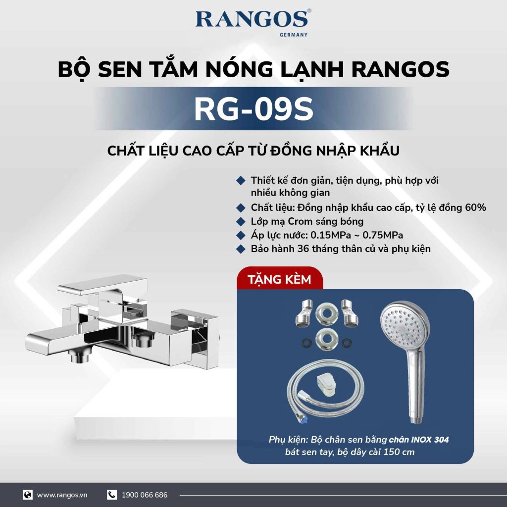 Bộ sen tắm nóng lạnh RG-09S
