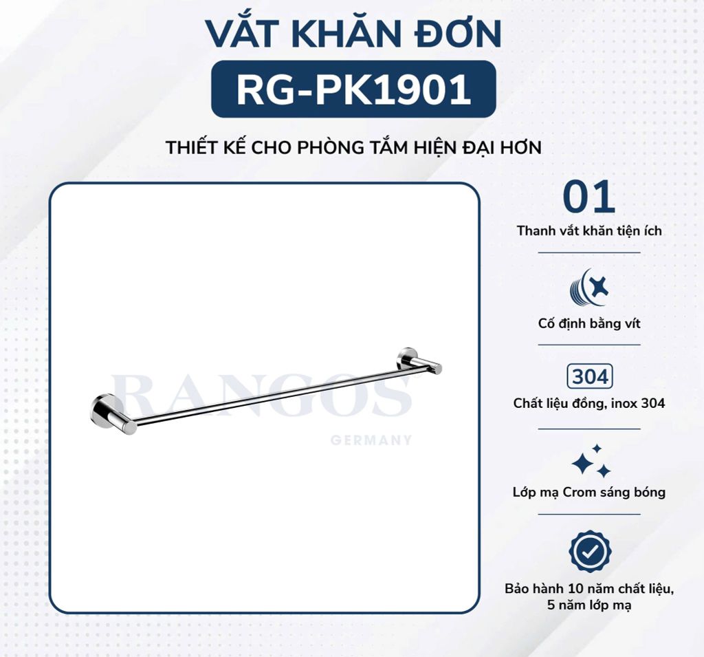Vắt khăn đơn cao cấp RANGOS RG-PK1901