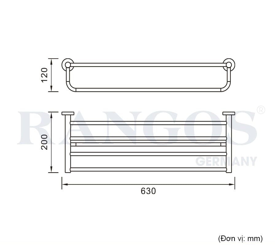 Vắt khăn giàn cao cấp RANGOS RG-PK1904
