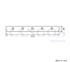 Móc khăn 5 chấu cao cấp RANGOS RG-PK2013A-5