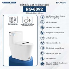 Bồn cầu một khối Rangos RG-8092