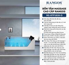 BỒN TẮM MASSAGE RG-BTP1826-D